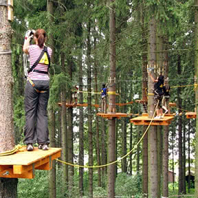 Lanový park Černá v Pošumaví